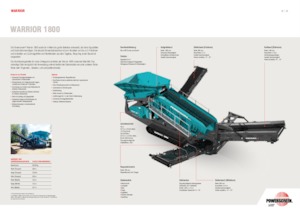 Mobiele zeefinstallaties Powerscreen Warrior 1800