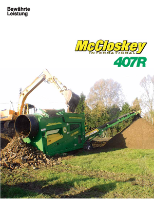 Mobiele zeefinstallaties met trommel McCloskey 407