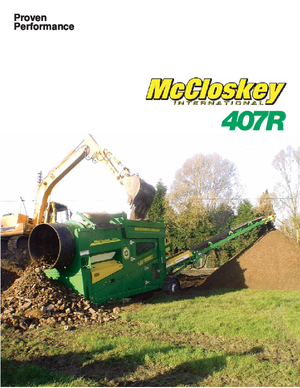 Mobiele zeefinstallaties met trommel McCloskey 407