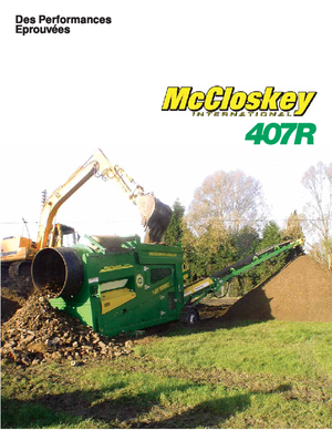 Mobiele zeefinstallaties met trommel McCloskey 407