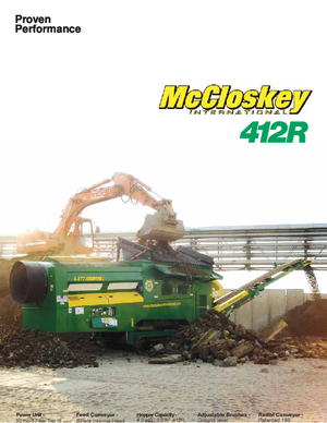 Mobiele zeefinstallaties met trommel McCloskey 412 RT