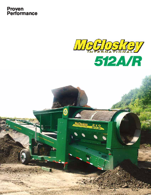 Mobiele zeefinstallaties met trommel McCloskey 512R
