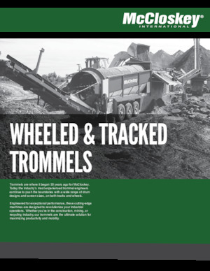 Mobiele zeefinstallaties met trommel McCloskey 512AT