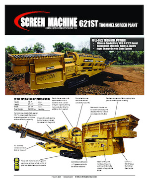Mobiele zeefinstallaties met trommel Screen Machine Industries  612ST