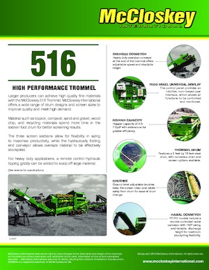 Mobiele zeefinstallaties met trommel McCloskey 616