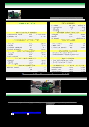 Mobiele zeefinstallaties met trommel Komplet DST 1020