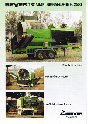 Mobiele zeefinstallaties met trommel Beyer K 2500