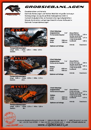 Mobiele zeefinstallaties Rockster RSS 49