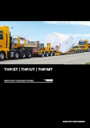 Modulaire oplegger zware vrachten Goldhofer THP/ET