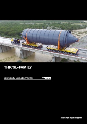 Modulaire oplegger zware vrachten Goldhofer THP/SL