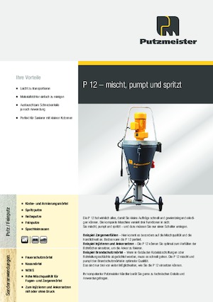 Cementpompen Putzmeister P 12 