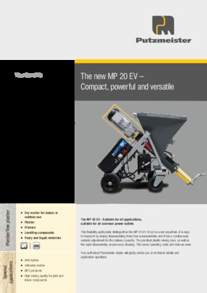 Cementpompen Putzmeister MP 20 EV