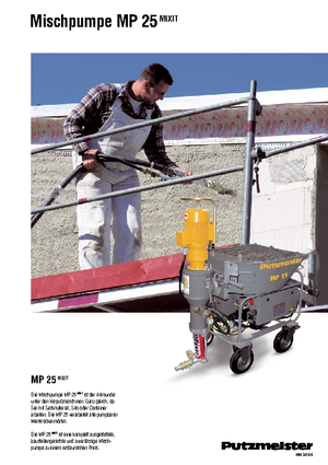 Cementpompen Putzmeister MP 25 Mixit JP-WP/D5K