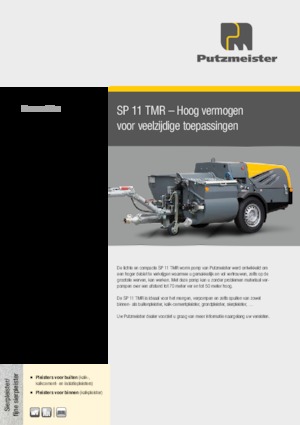 Schroeftransporteurpompen Putzmeister SP 11 TMR
