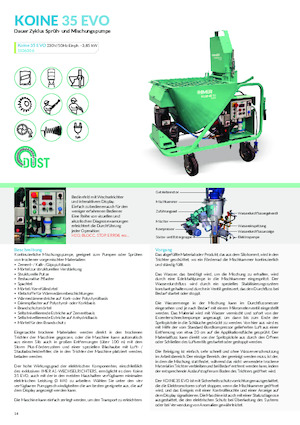 Cementsproeiers Imer Koine 35 Evo