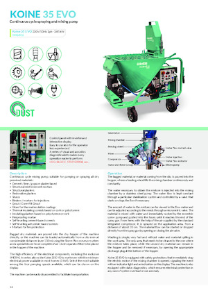 Cementsproeiers Imer Koine 35 Evo