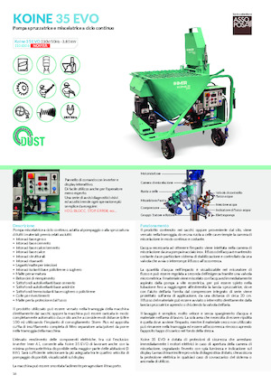 Cementsproeiers Imer Koine 35 Evo