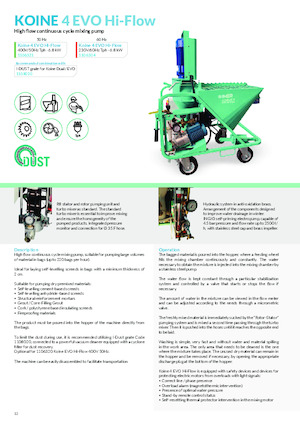 Cementsproeiers Imer Koine 4 Evo Hi-Flow