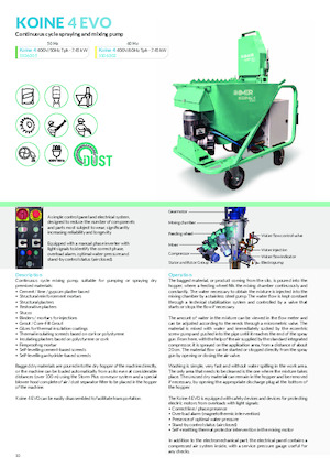 Cementsproeiers Imer Koine 4 Evo