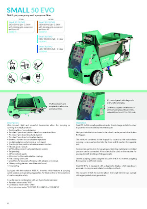 Cementsproeiers Imer Small 50 Evo