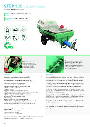Cementsproeiers Imer Step 120 Grouting
