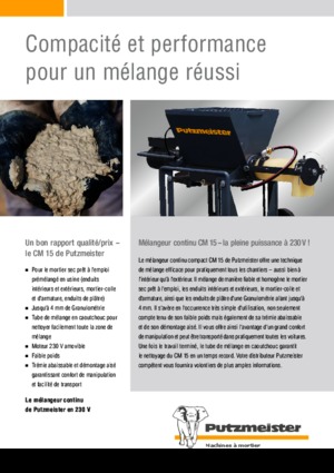 Cementpompen Putzmeister CM 15