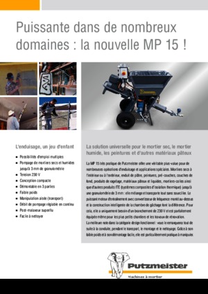 Cementpompen Putzmeister MP 15