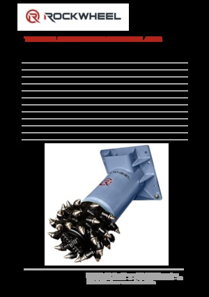 Monteerbare freeskoppen voor hydraulische graafmachines Rockwheel by ROCK.ZONE AX 30