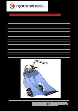 Monteerbare freeskoppen voor hydraulische graafmachines Rockwheel by ROCK.ZONE CB 20