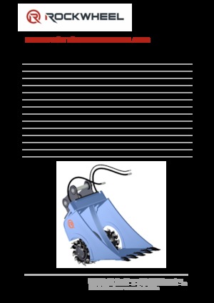 Monteerbare freeskoppen voor hydraulische graafmachines Rockwheel by ROCK.ZONE CB 20