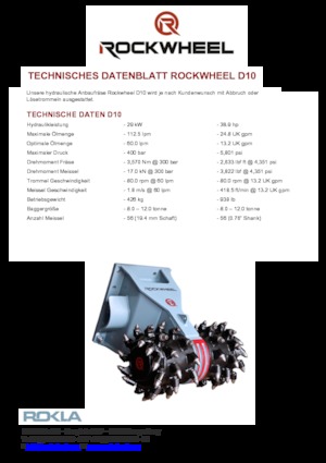 Monteerbare freeskoppen voor hydraulische graafmachines Rockwheel by ROCK.ZONE D 10