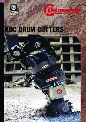 Monteerbare freeskoppen voor hydraulische graafmachines Demarec KDC-35