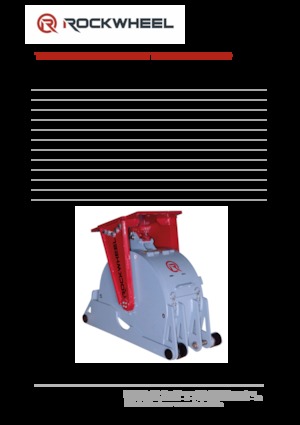 Monteerbare freeskoppen voor hydraulische graafmachines Rockwheel by ROCK.ZONE RR 300