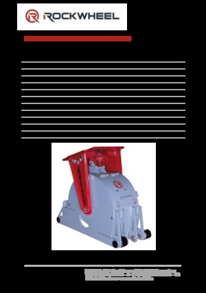 Monteerbare freeskoppen voor hydraulische graafmachines Rockwheel by ROCK.ZONE RR 300