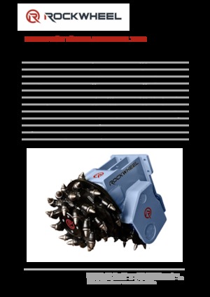 Monteerbare freeskoppen voor hydraulische graafmachines Rockwheel by ROCK.ZONE TC 20
