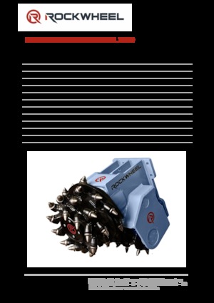 Monteerbare freeskoppen voor hydraulische graafmachines Rockwheel by ROCK.ZONE TC 20