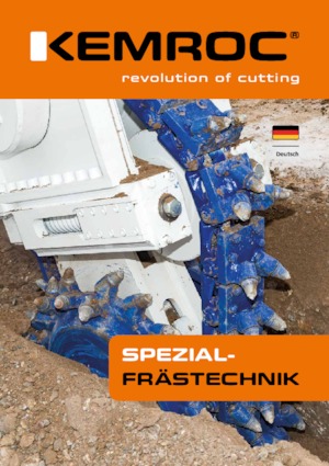 Monteerbare freeskoppen voor hydraulische graafmachines Kemroc KR 30