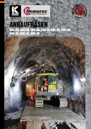 Monteerbare freeskoppen voor hydraulische graafmachines Demarec KDC-35