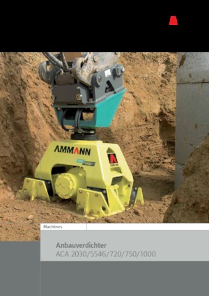 Compactors voor hydraulische graafmachines Ammann ACA 1000
