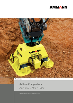 Compactors voor hydraulische graafmachines Ammann ACA 1000