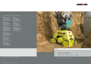 Compactors voor hydraulische graafmachines Ammann ACA 1000-2