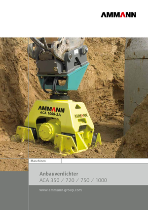 Compactors voor hydraulische graafmachines Ammann ACA 750-2