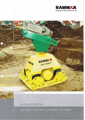 Compactors voor hydraulische graafmachines Rammax RAV 400 P