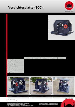 Compactors voor hydraulische graafmachines SkanCraft SCC30R