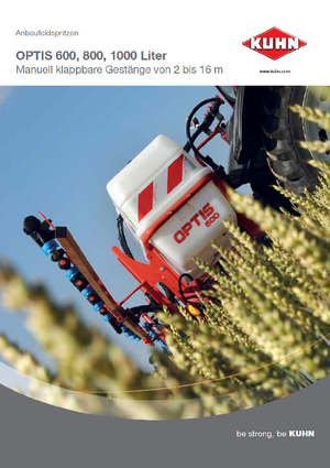 Opbouwveldspuiten Kuhn Optis 1000