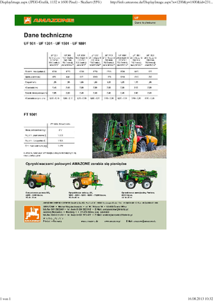 Opbouwveldspuiten Amazone UF 1801 (18)