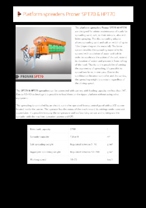 Opbouwspreadingassemblages Pronar SPT 70 