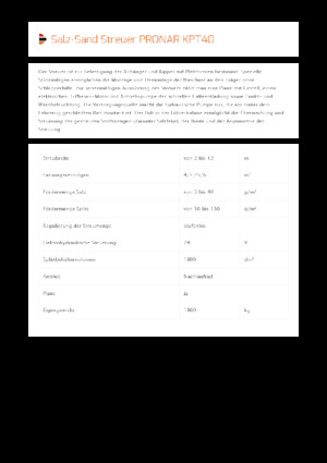 Opbouwspreadingassemblages Pronar KPT 40 