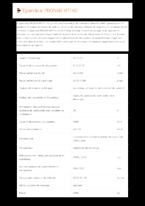 Opbouwspreadingassemblages Pronar KPT 40 