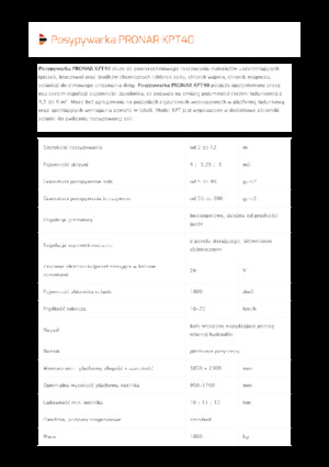 Opbouwspreadingassemblages Pronar KPT 40 